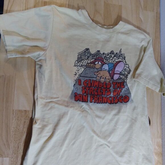 Vintage Crazy Shirts I Climbed The Streets of San Francisco T-Shirt - Picture 2 of 9